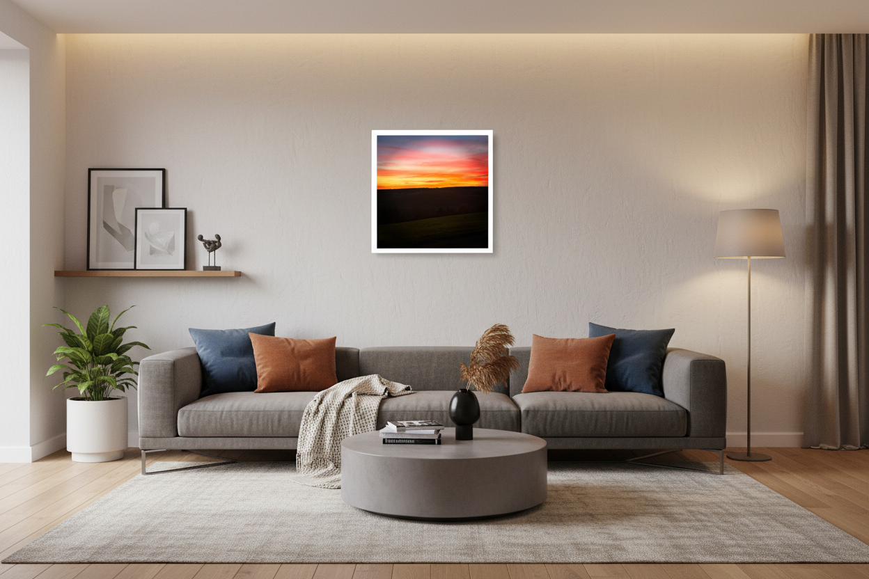 Poster 40x40 cm - Weiß