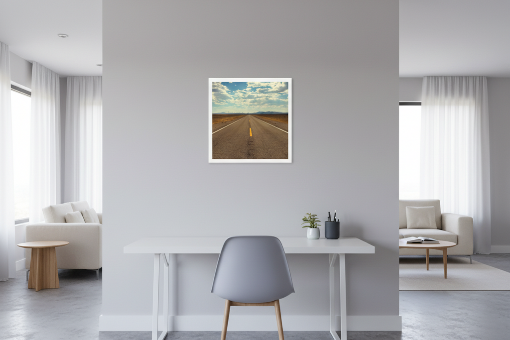 Poster 40x40 cm - Weiß