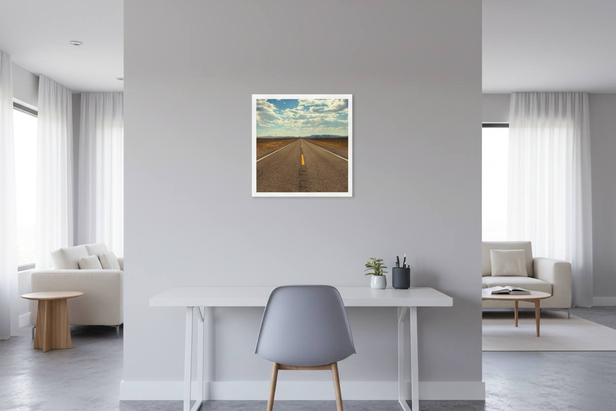 Poster 40x40 cm - Weiß