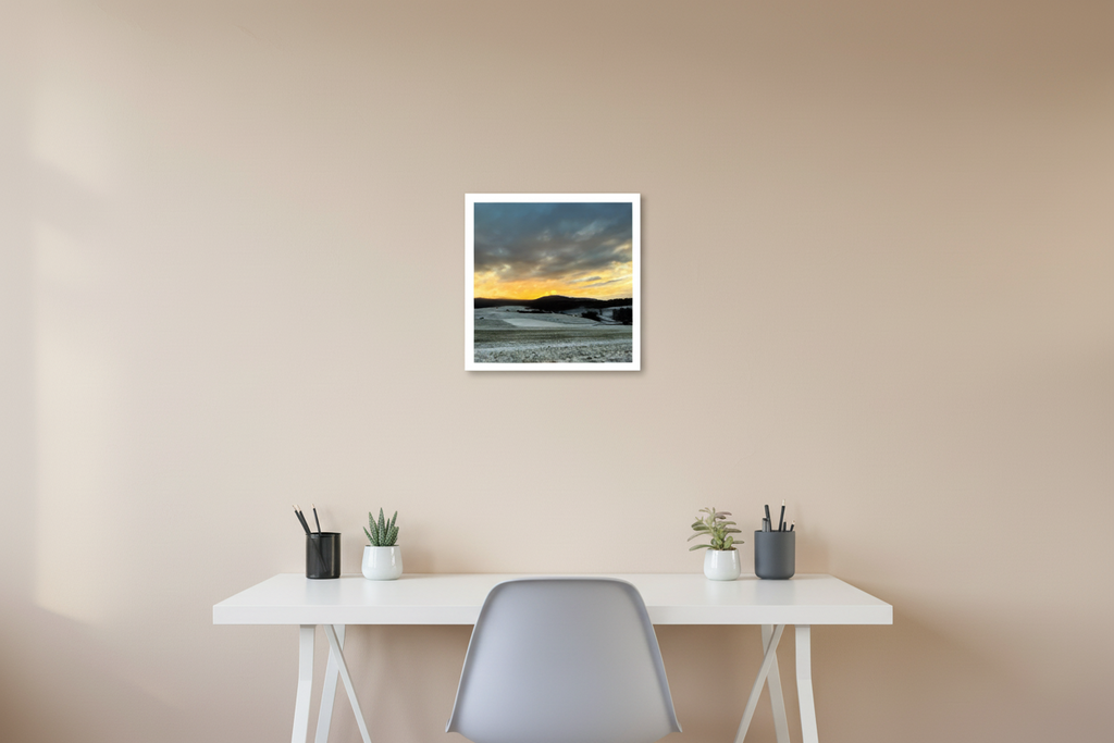 Poster 40x40 cm - Weiß