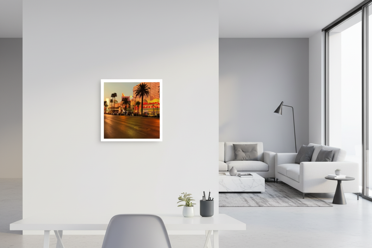 Poster 40x40 cm - Weiß