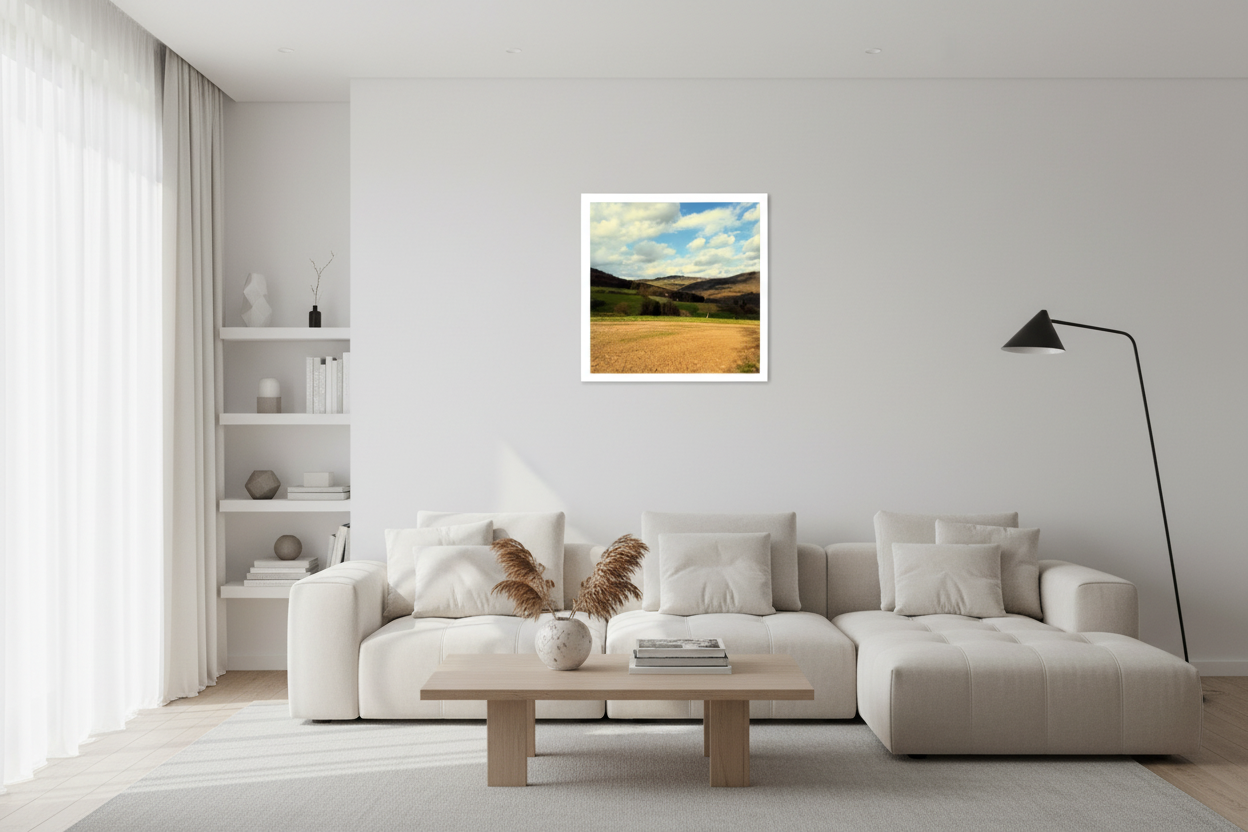 Poster 40x40 cm - Weiß