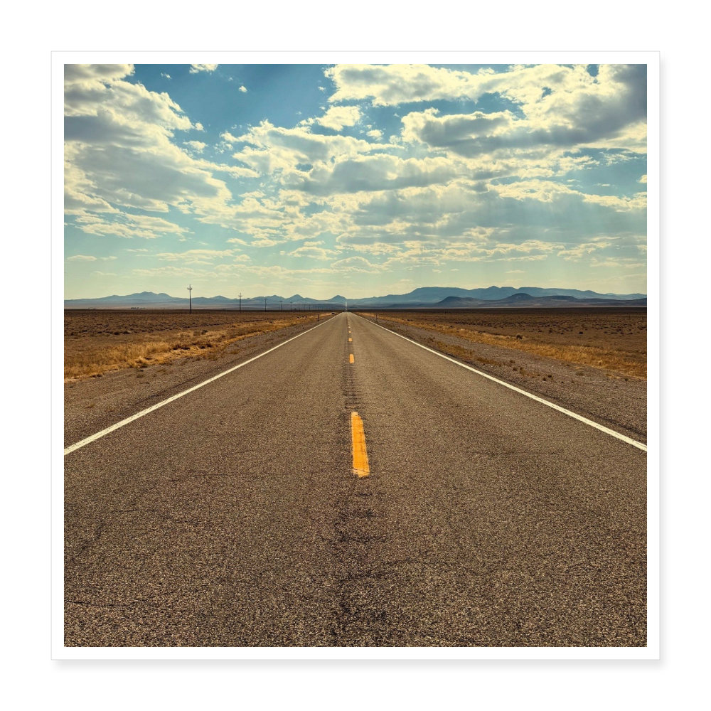 Poster 40x40 cm - Weiß