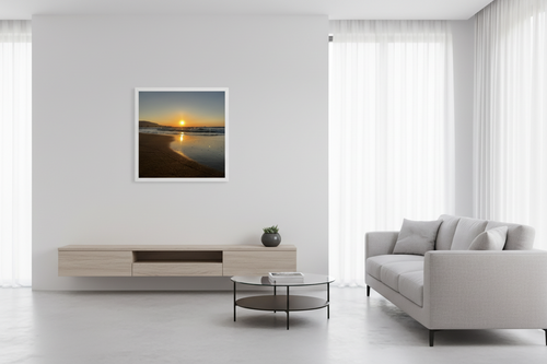 Poster 40x40 cm - Weiß