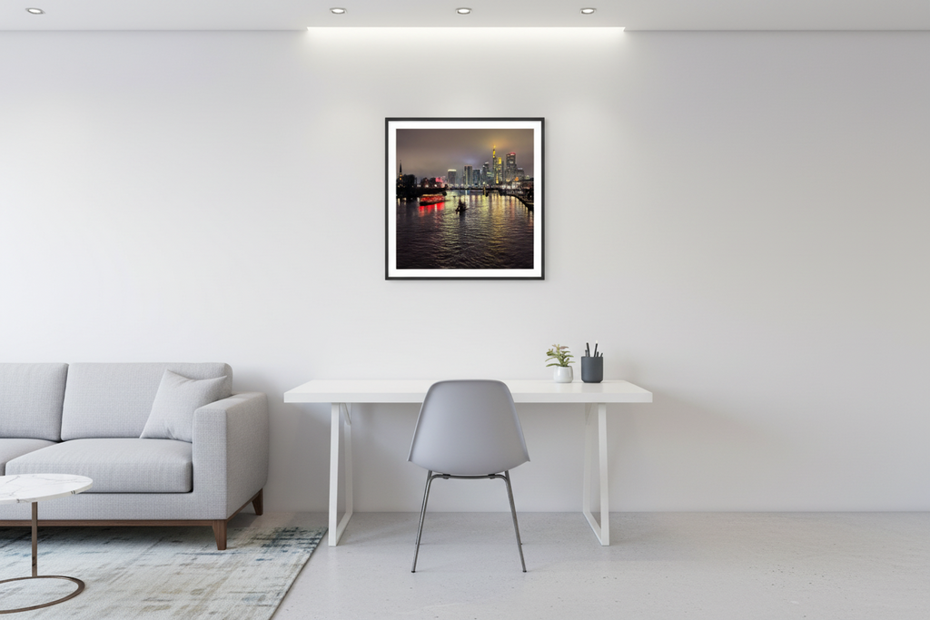 Poster 40x40 cm - Weiß