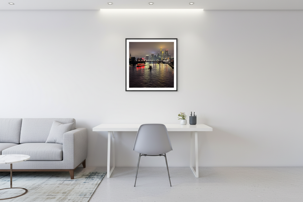 Poster 40x40 cm - Weiß