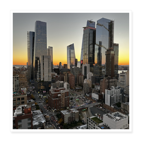 Poster 40x40 cm - Weiß