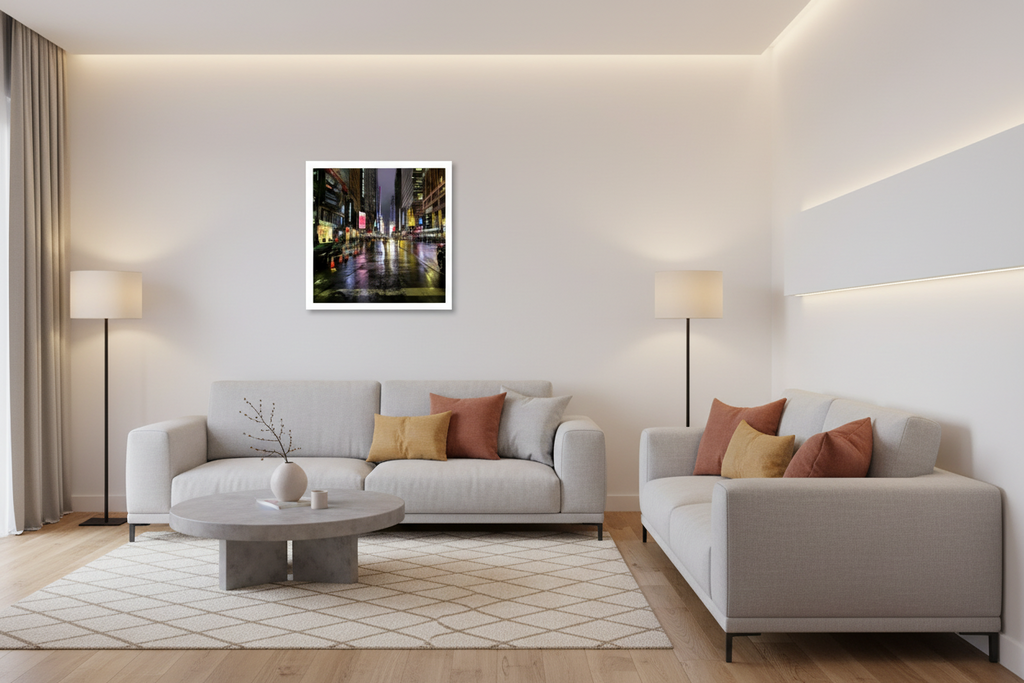 Poster 40x40 cm - Weiß