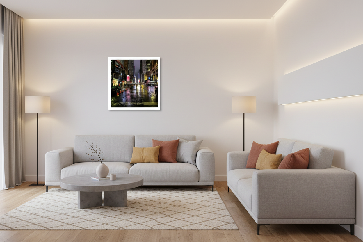 Poster 40x40 cm - Weiß