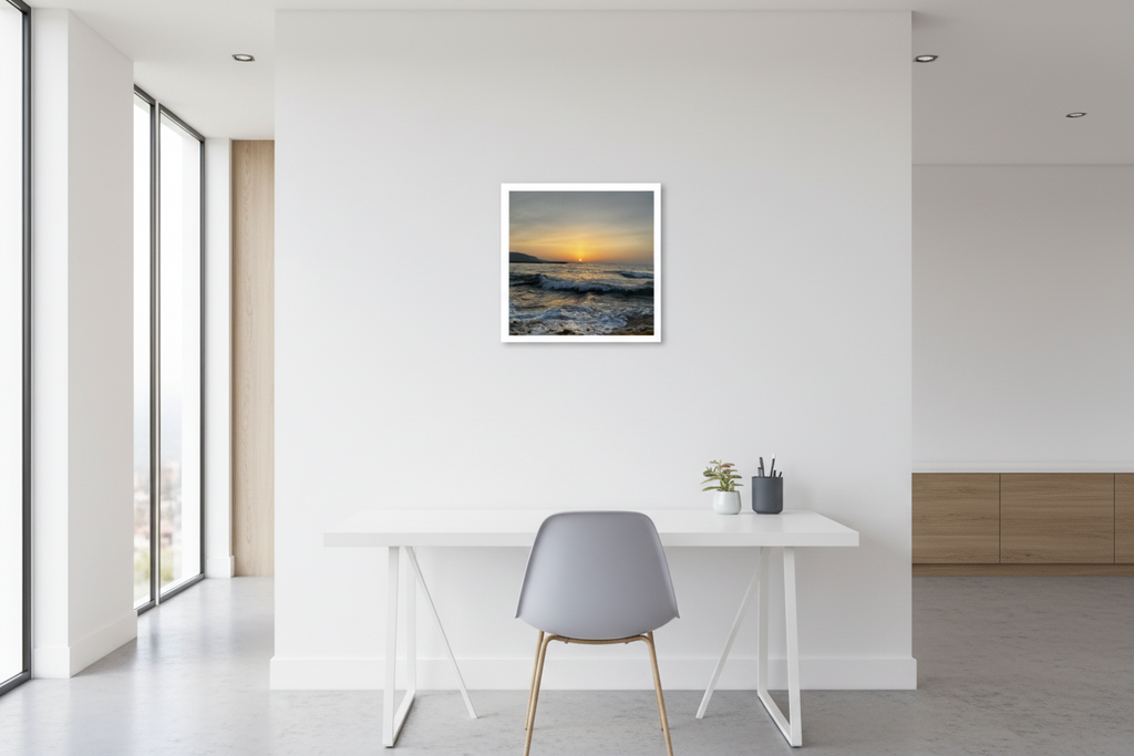 Poster 40x40 cm - Weiß