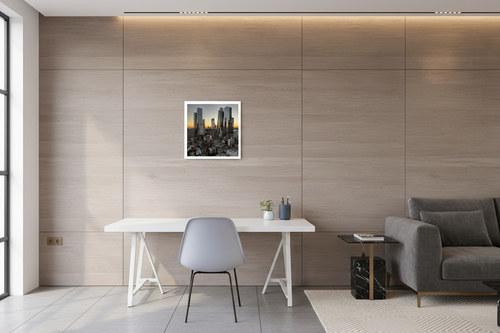 Poster 40x40 cm - Weiß