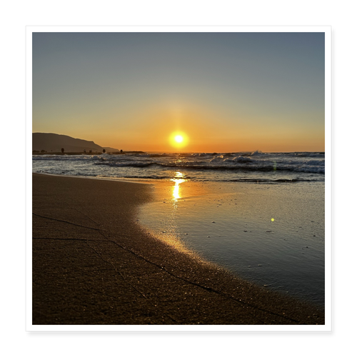 Poster 40x40 cm - Weiß