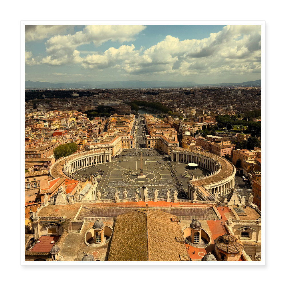 Poster 40x40 cm - Weiß