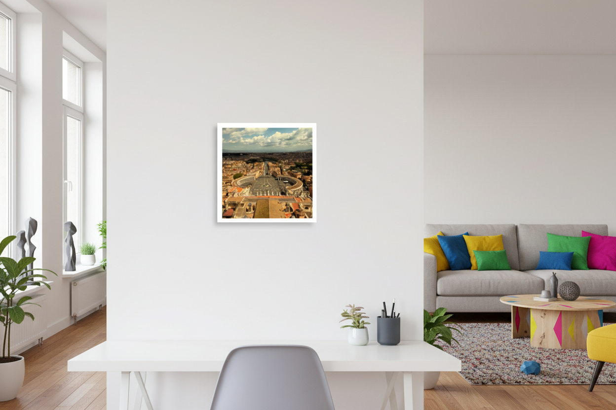 Poster 40x40 cm - Weiß